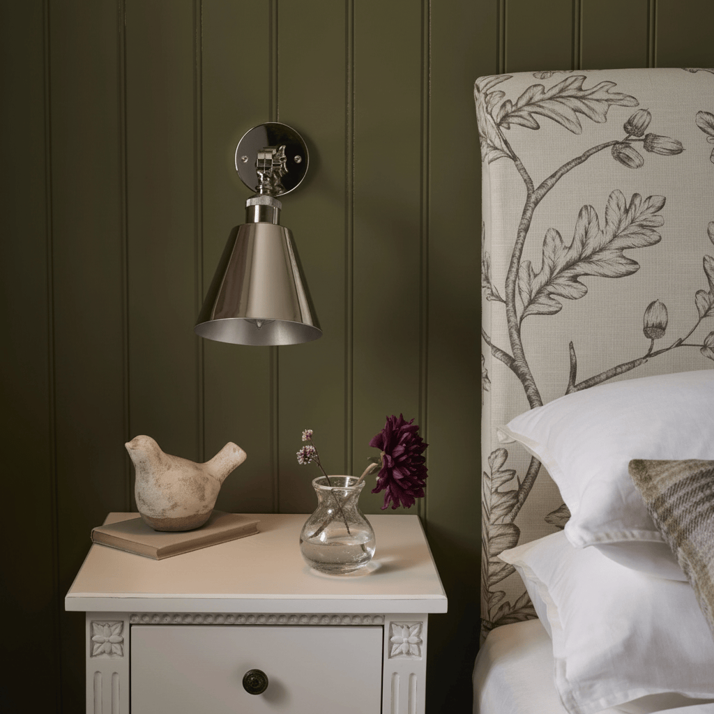 Neptune Accessories_Lighting_Wall lights default Keats Metal Shade Wall Light, Nickel