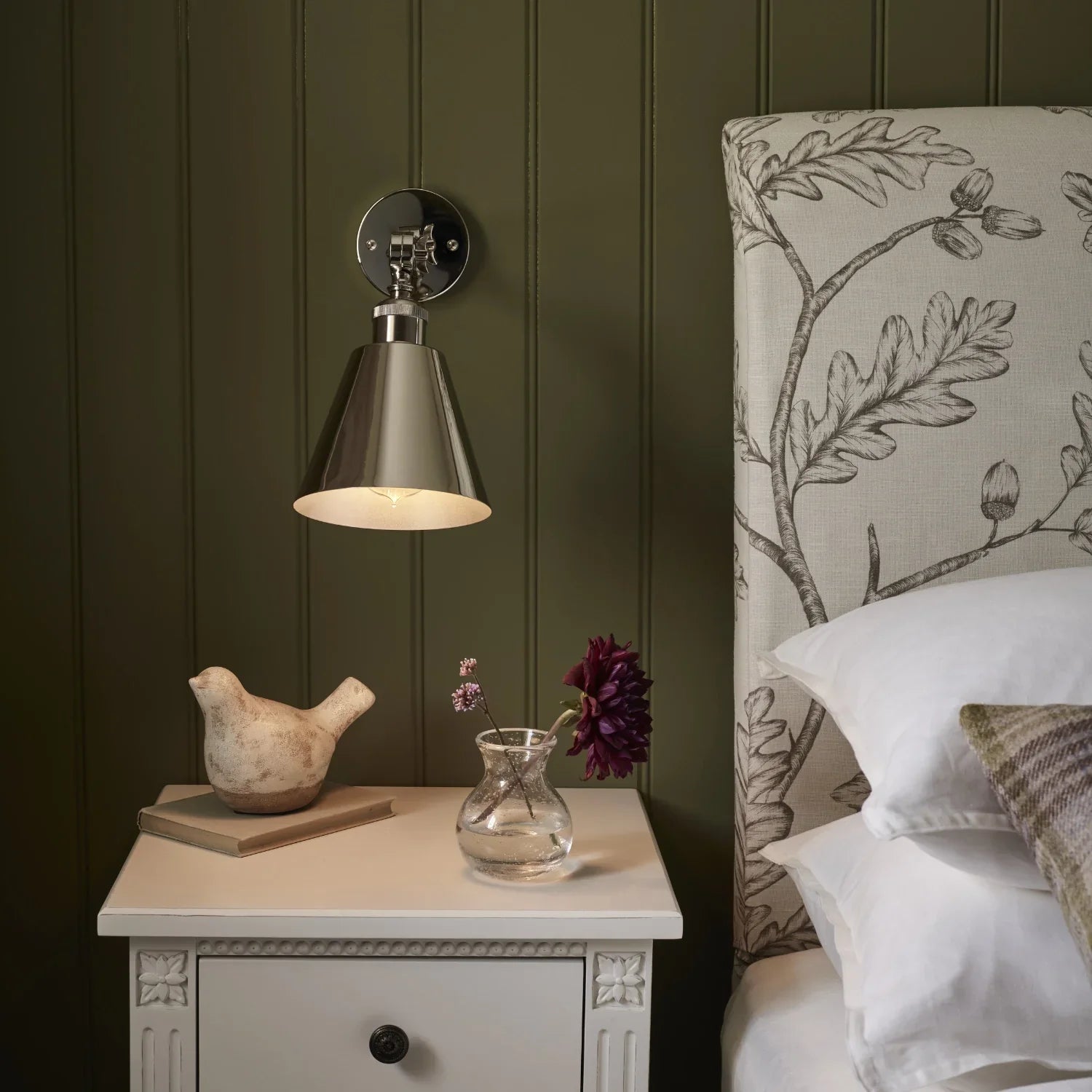 Neptune Accessories_Lighting_Wall lights default Keats Metal Shade Wall Light, Nickel