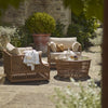 Neptune Seasonal_Garden_Outdoor sofas and relaxed chairs default Longmeadow Wicker Garden Armchair Set with Coffee Table