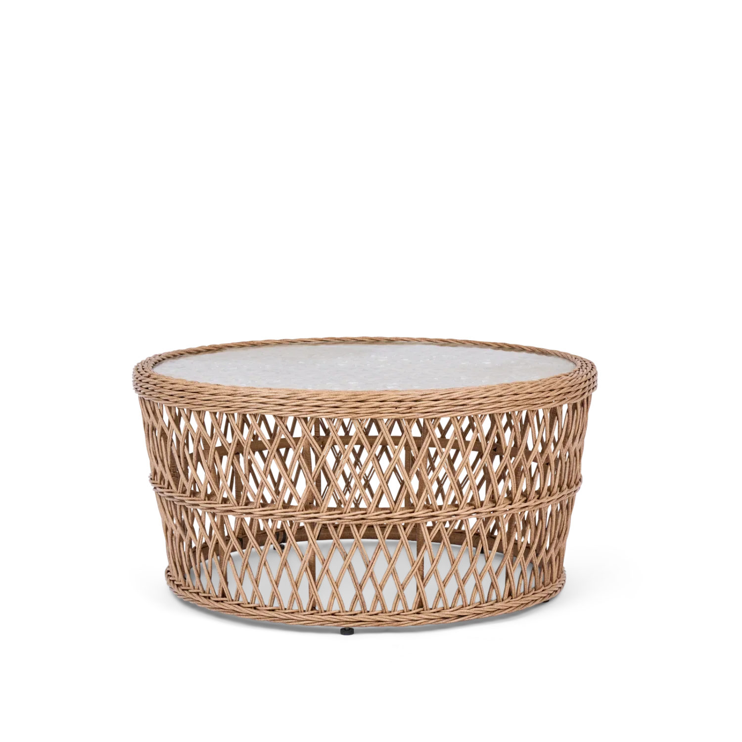 Neptune Seasonal_Garden_Outdoor coffee and side table default Longmeadow Round Wicker Garden Coffee Table