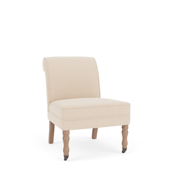 Madeleine Accent Chair, Heavyweight Linen Pale Oat