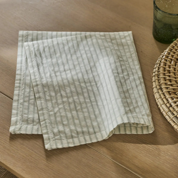 Neptune Accessories_Tabletop_Table linens default Maeve Cotton Linen Napkins, Nettle - Set of 4