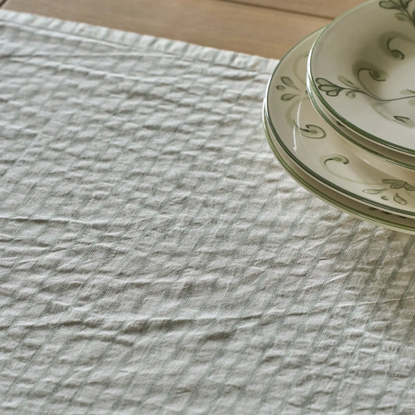 Neptune Accessories_Tabletop_Table linens default Maeve Cotton Linen Table Runner, Nettle