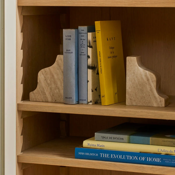 Neptune Accessories_Living accessories_Decorative accessories Malborough Curved Marble Bookends