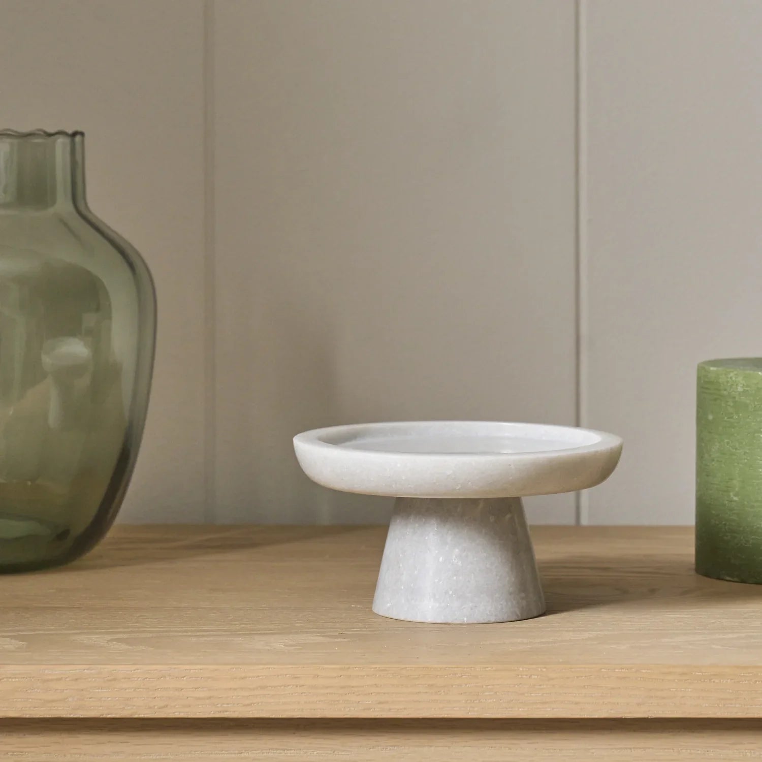 Neptune Accessories_Living accessories_Candles & diffusers default Malpas Marble Pillar Candle Holder