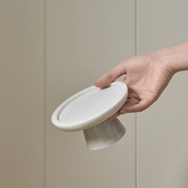 Neptune Accessories_Living accessories_Candles & diffusers default Malpas Marble Pillar Candle Holder