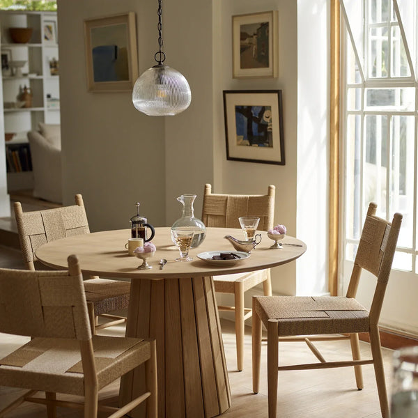 Neptune Accessories_Lighting_Pendants default Malton Fluted Glass Round Pendant Light