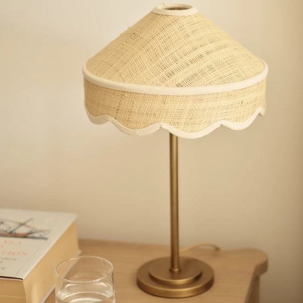 Neptune Accessories_Lighting_Table lamps default Marina Scalloped Raffia Table Lamp