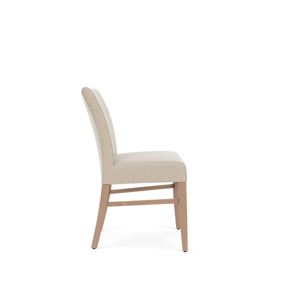 Neptune Upholstered dining chairs default Miller Dining Chair, Linara Linen Natural - Natural Oak Legs