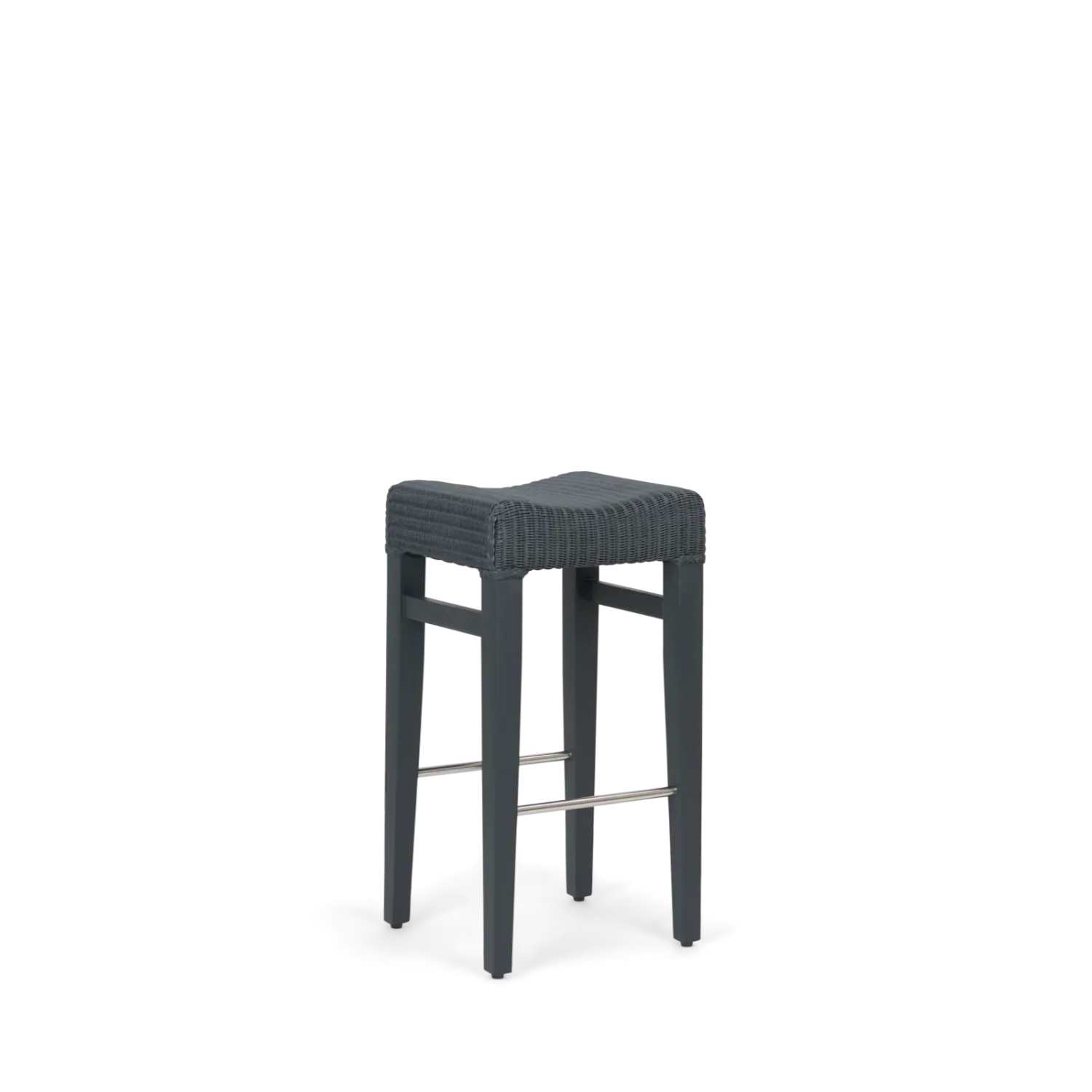 Neptune Furniture_Living & dining furniture_Dining & bar stools default Renewed Montague Lloyd Loom Bar Stool, Charcoal