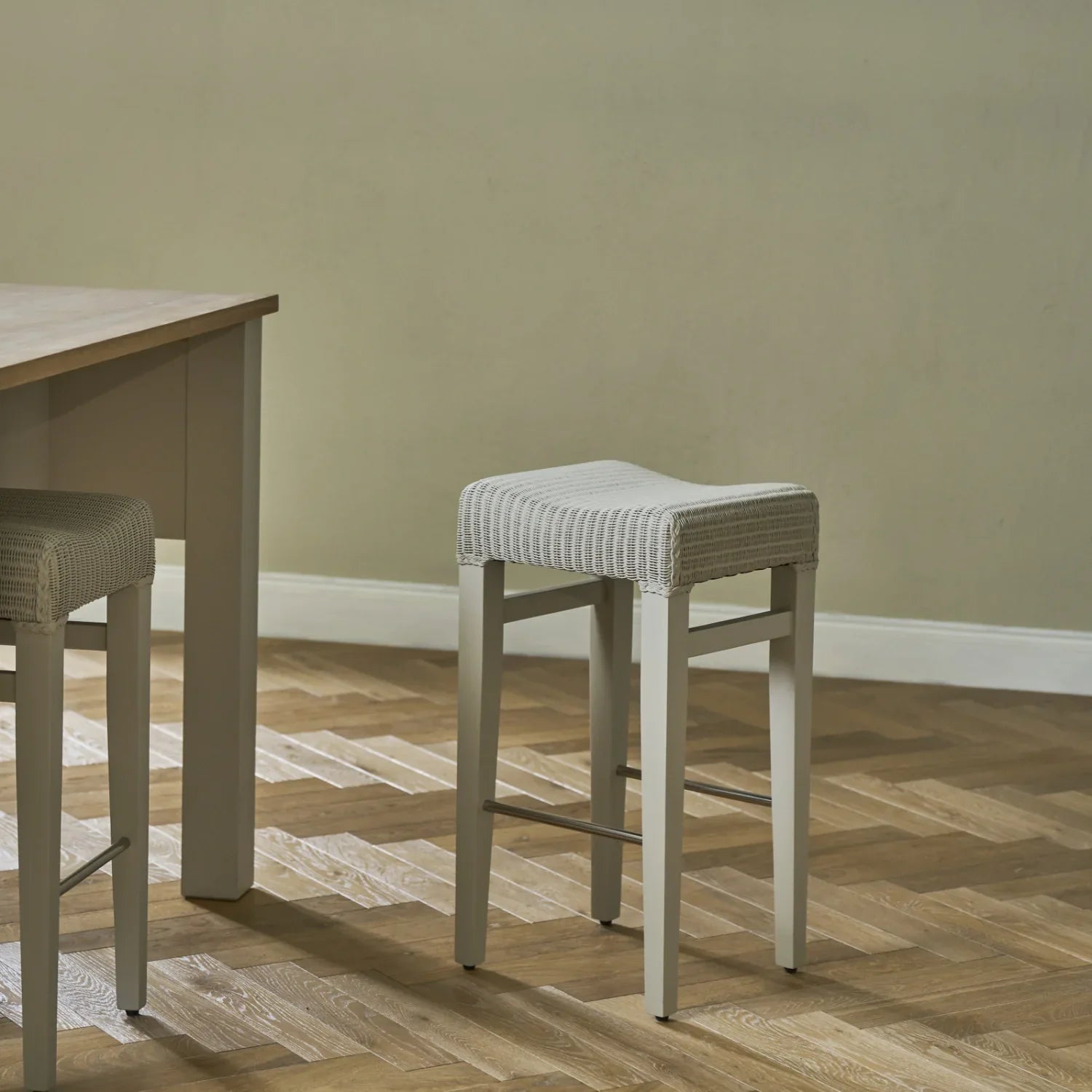 Neptune Furniture_Living & dining furniture_Dining & bar stools Driftwood Montague Lloyd Loom Bar Stool