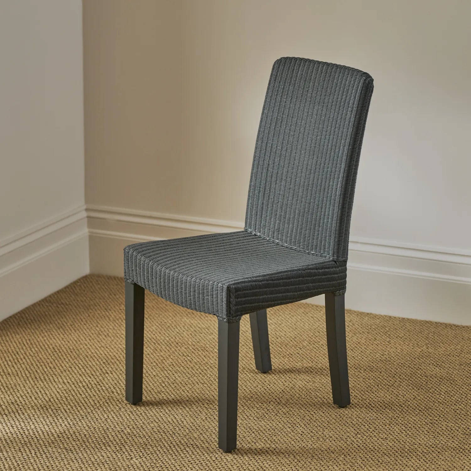 Neptune Furniture_Living & dining furniture_Dining & bar stools Charcoal Montague Lloyd Loom Dining Chair