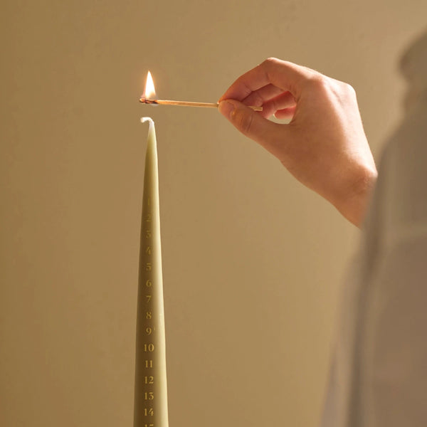 Neptune Seasonal_Christmas_Christmas accessories default Morden Advent Candle, Olive