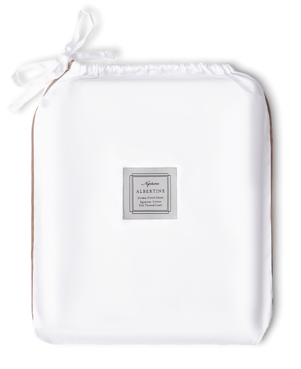 Neptune Bedlinen Single / Peat Albertine Flat Sheet