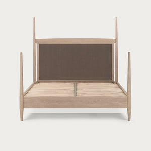 Neptune Beds Walton Four Poster Bed, Linara Dark Fig