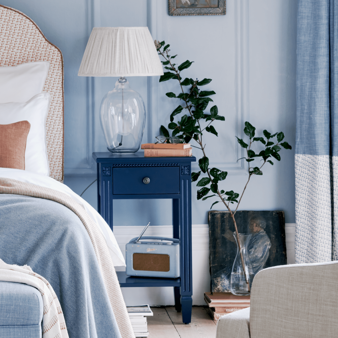 Neptune Bedside Cabinets Larsson Open Bedside Table