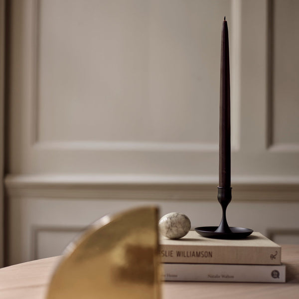 Neptune Candles Walnut Nightingale Tapered Candles, Set of 4