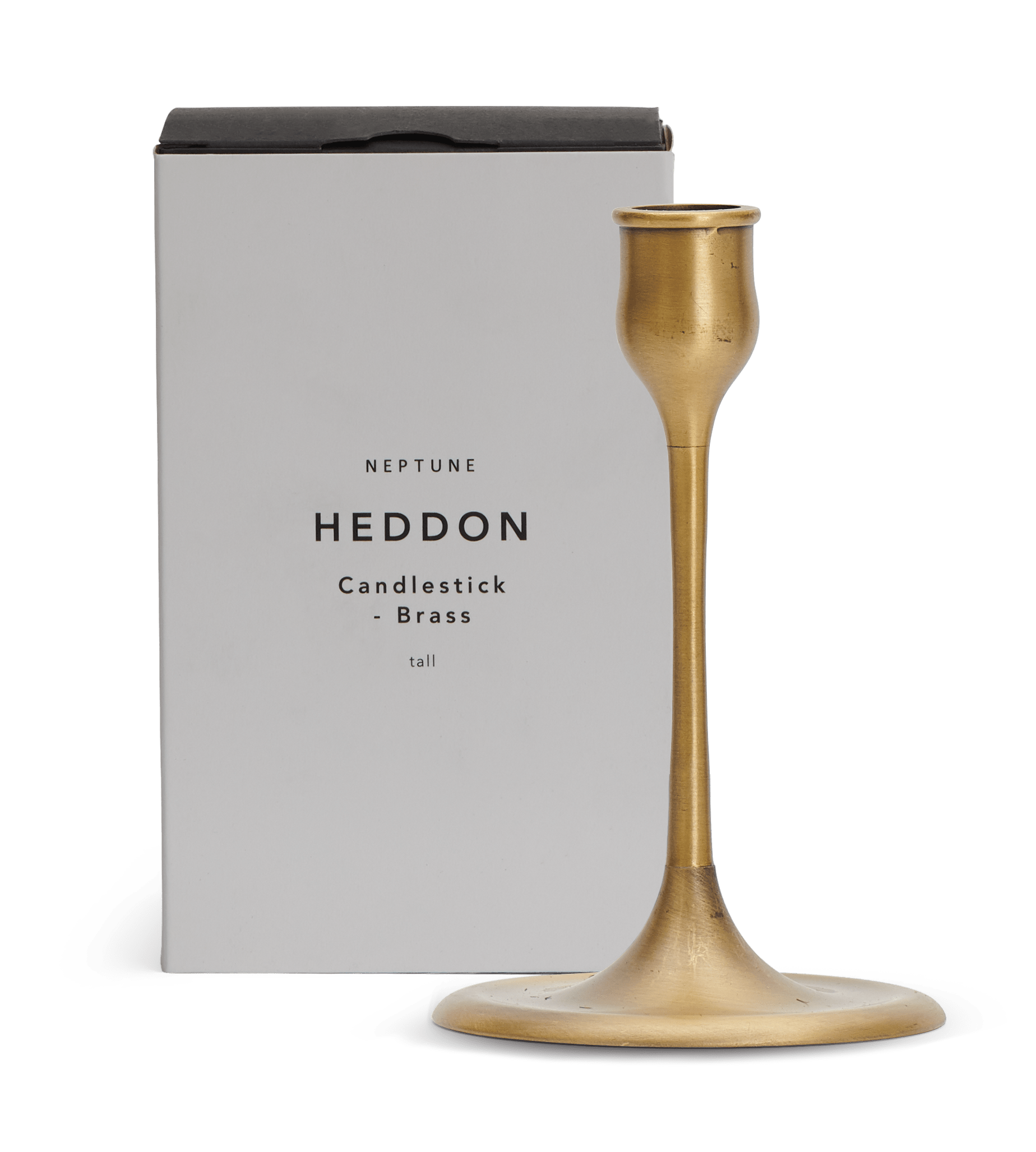 Neptune Candlesticks & Tealight Holders Heddon Candlestick, Brass