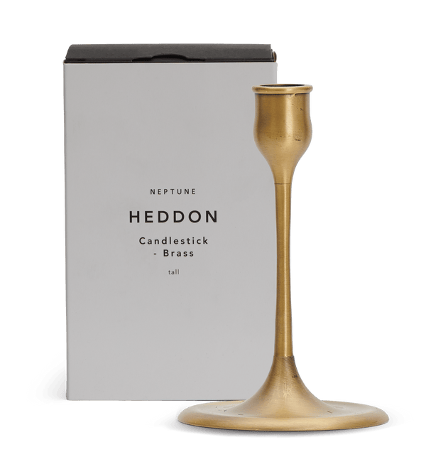 Neptune Candlesticks & Tealight Holders Heddon Candlestick, Brass