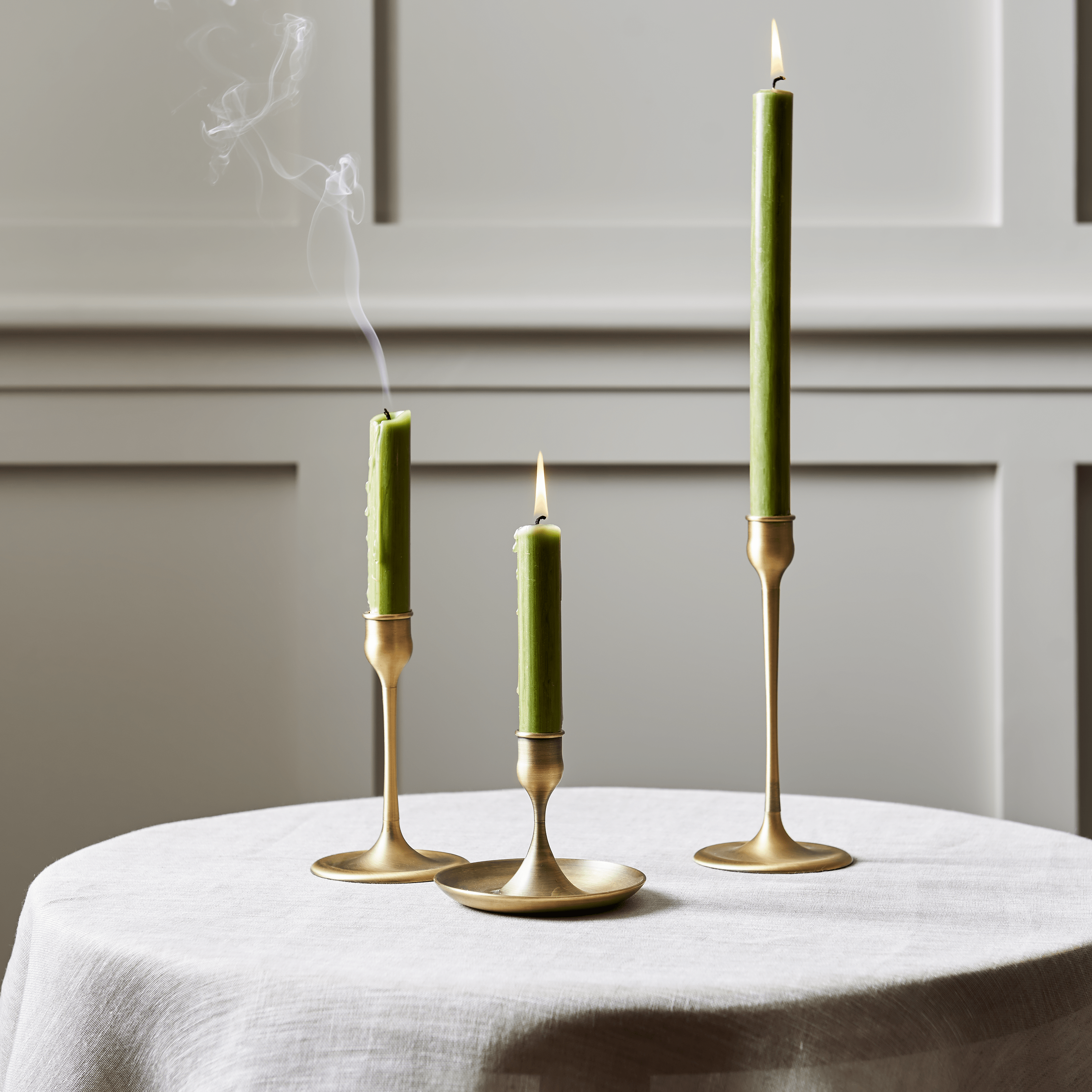 Neptune Candlesticks & Tealight Holders Heddon Candlestick, Brass