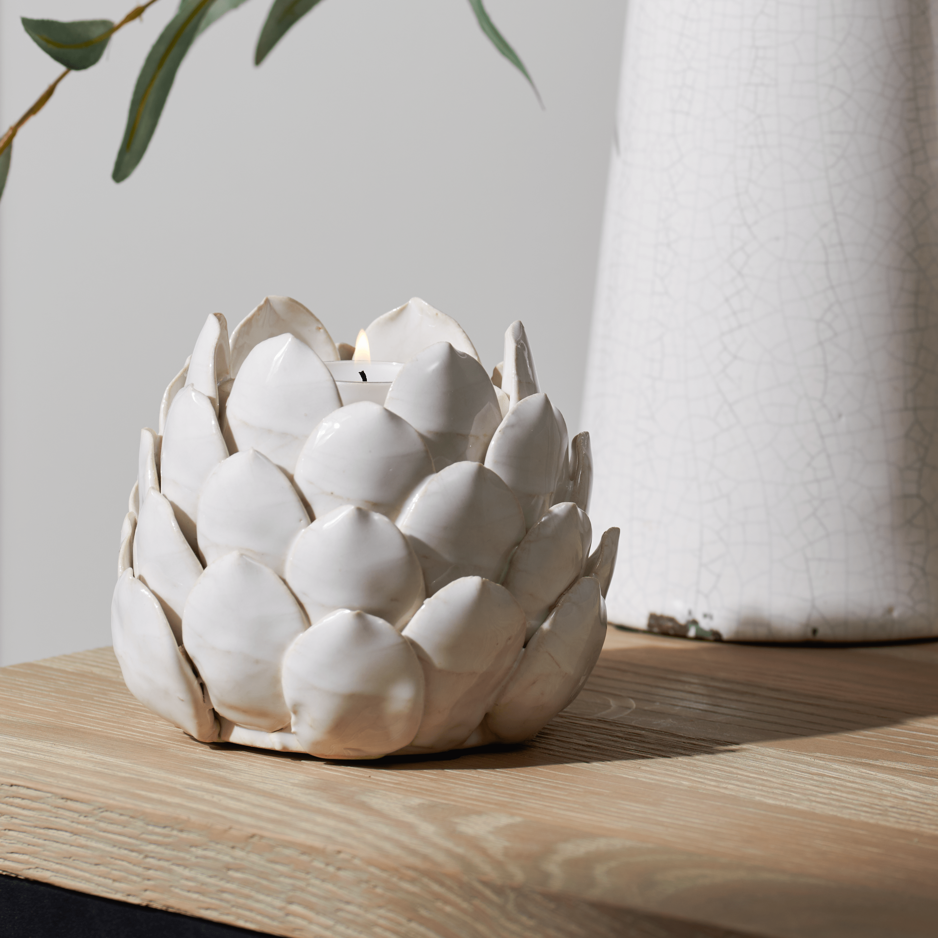 Neptune Candlesticks & Tealight Holders Medium Suthfield Artichoke Tealight Holder