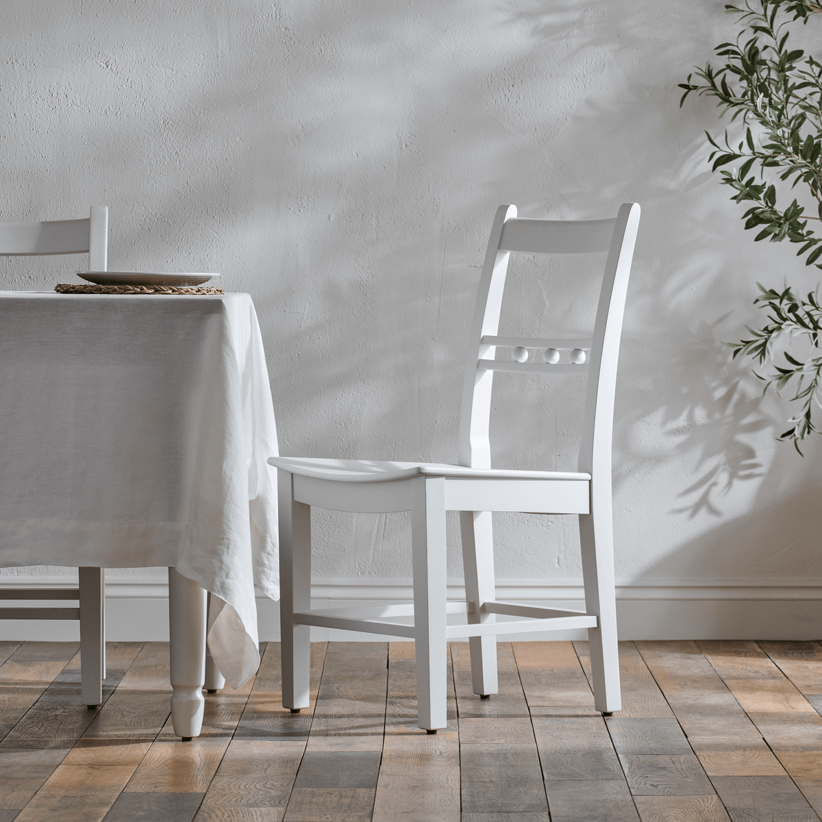 Suffolk Dining Chair, Silver Birch