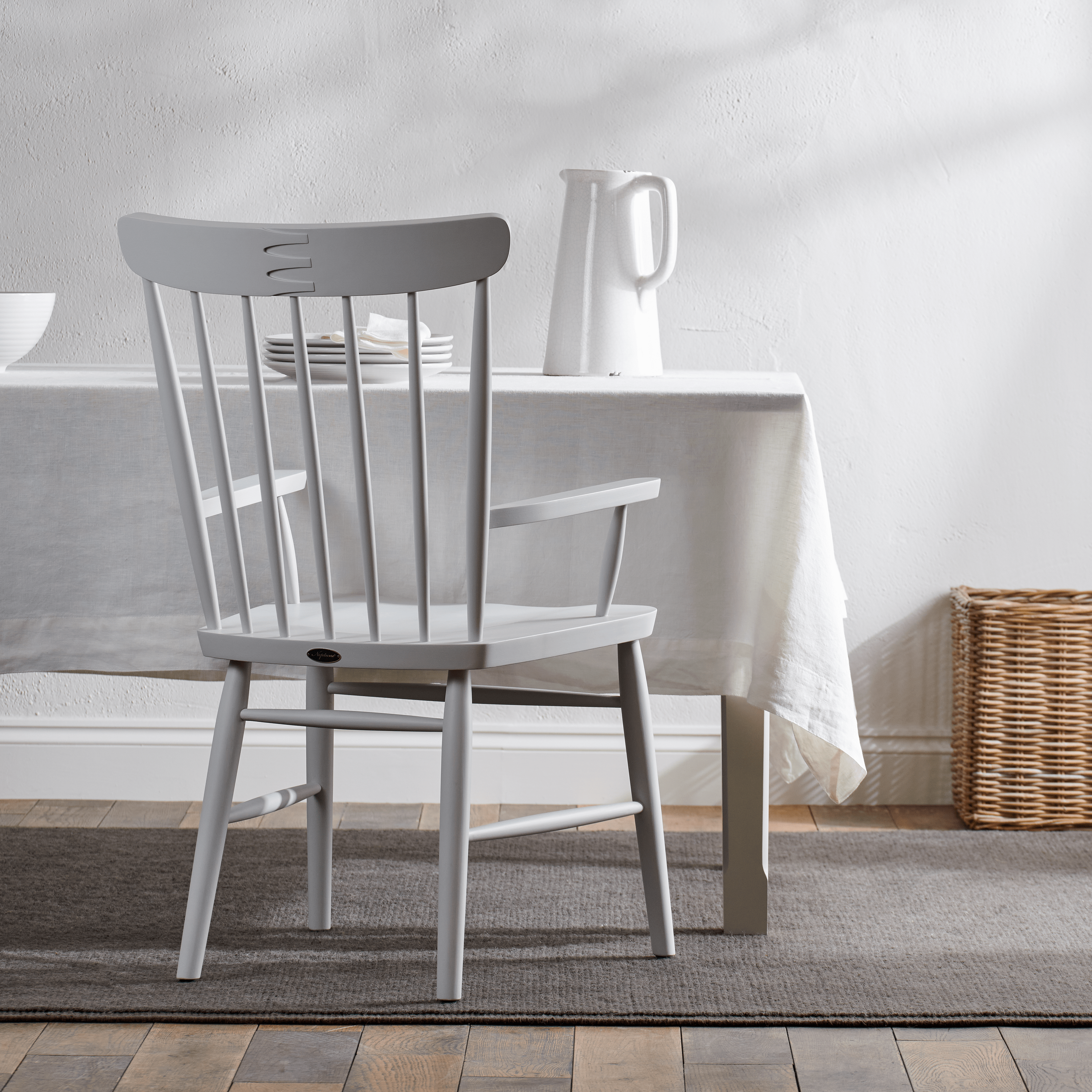 Neptune Chairs Wardley Carver Chair, Painted