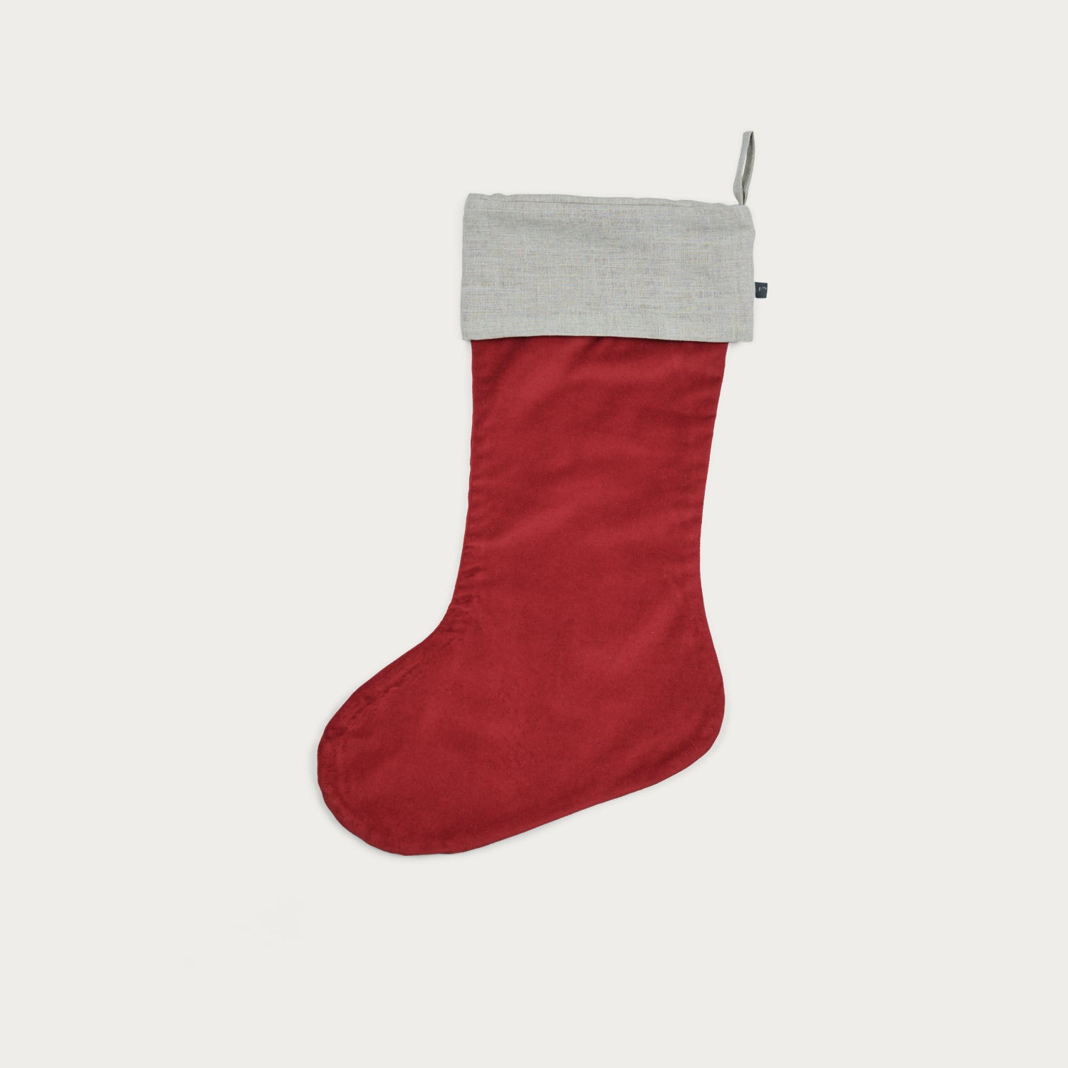 Neptune Christmas Decorations Default Elden Small Velvet Red Stocking