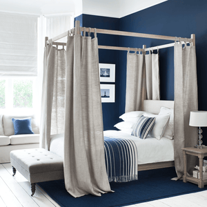 Neptune Curtains A Flora Four Poster Bed Curtains, Set of 2