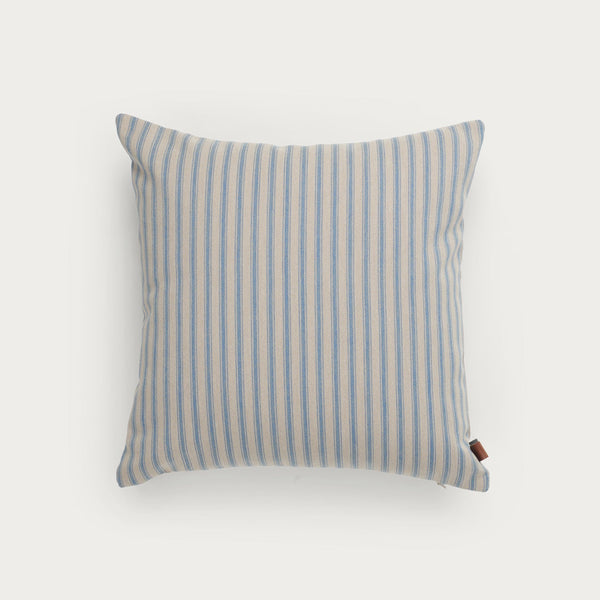 Neptune Cushions Fine Stripe Square Outdoor Cushion, Blue