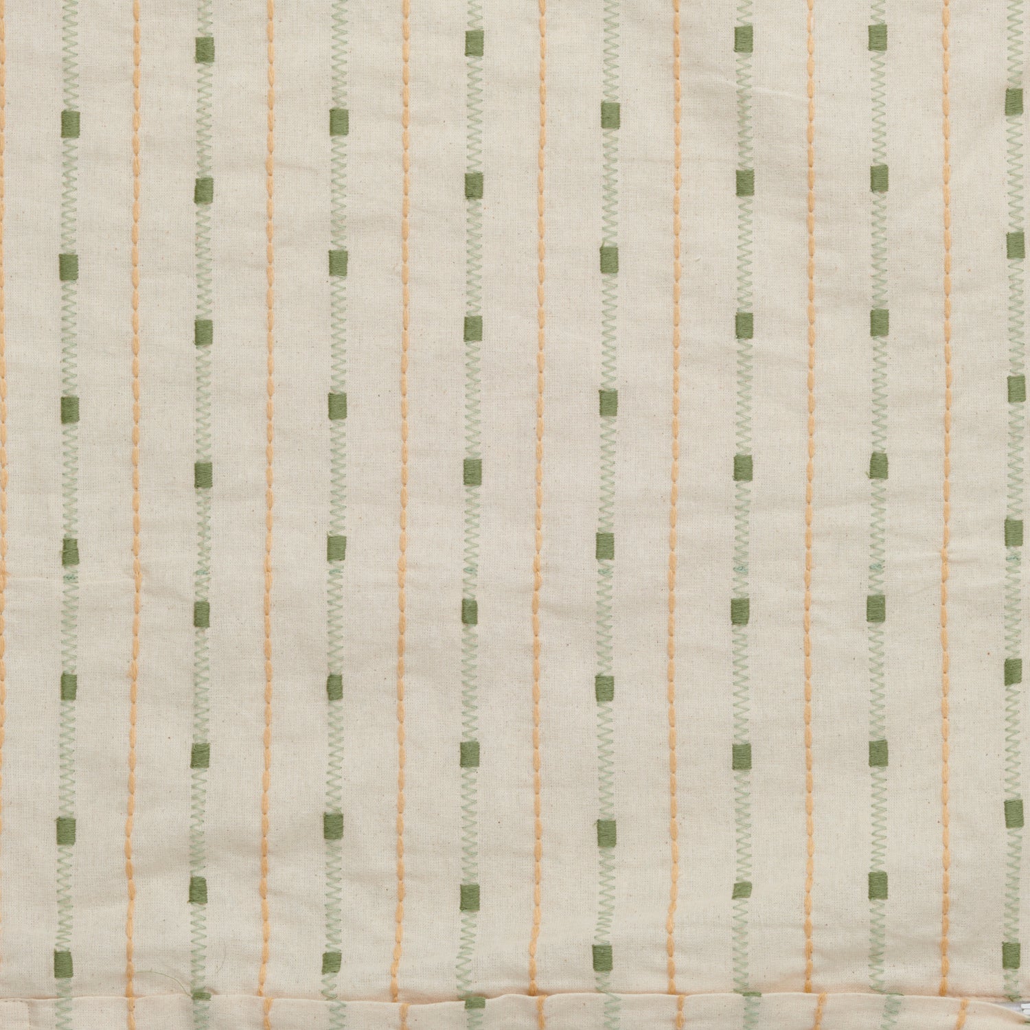 Neptune Cushions Frida Square Embroidered Scatter Cushion, Green