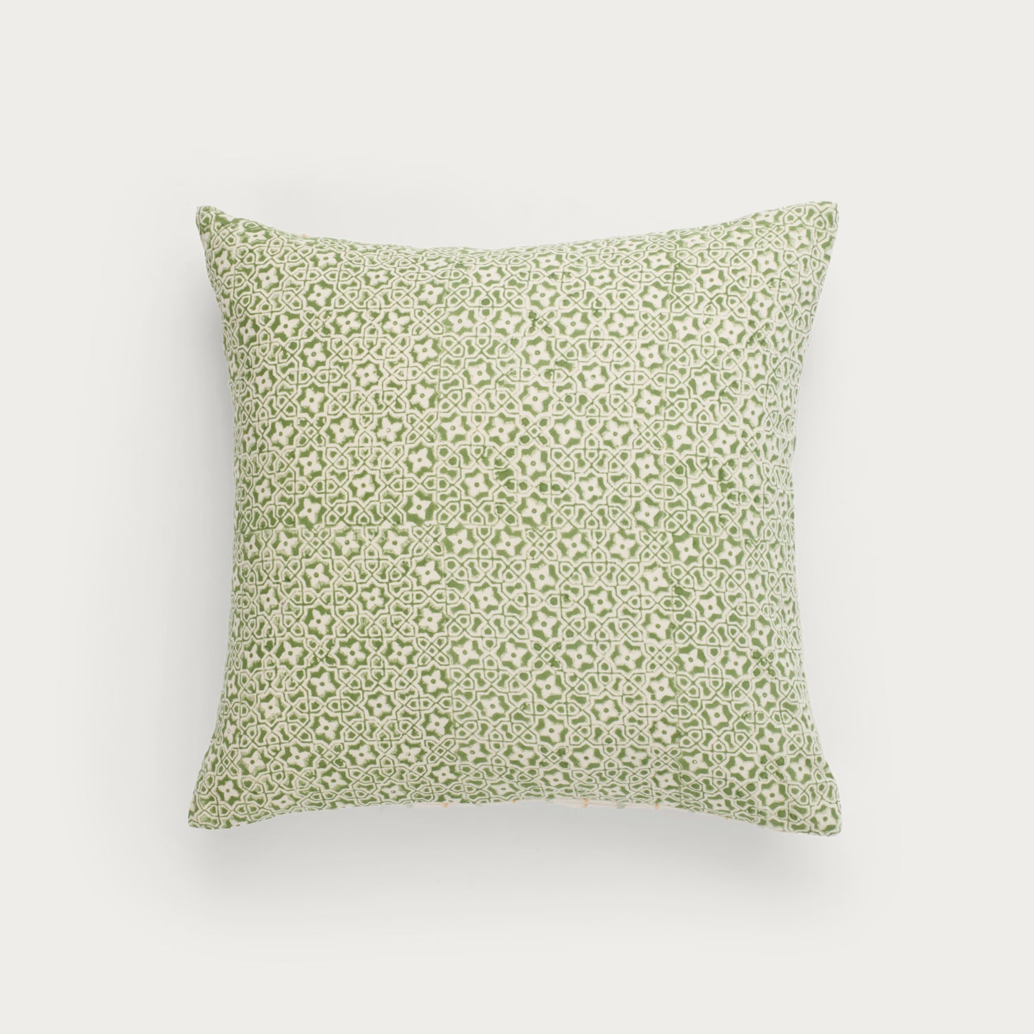 Neptune Cushions Frida Square Embroidered Scatter Cushion, Green