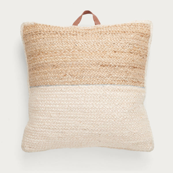 Orissa Woven Jute Floor Cushion, Natural – Neptune