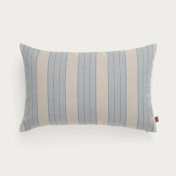 Neptune Cushions Wide Stripe Outdoor Bolster Cushion, Blue
