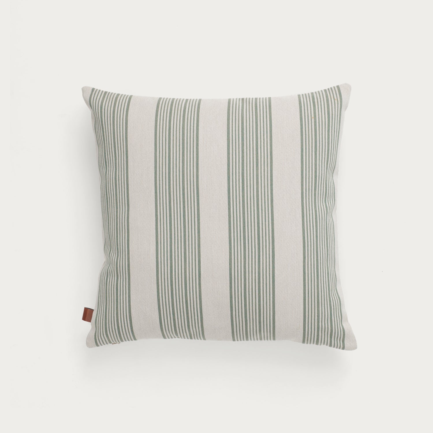 Neptune Cushions Wide Stripe Square Outdoor Cushion, Green