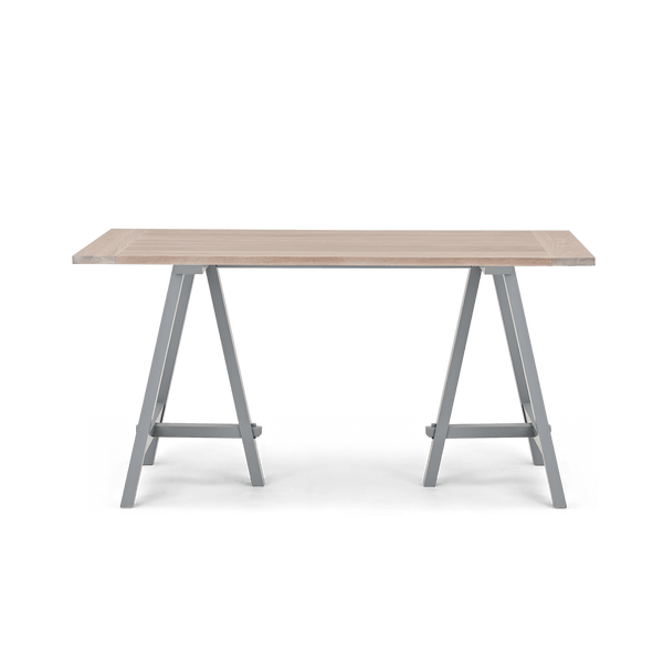Neptune Desks & Workstations 0 paint service / Chalked Oak Top & Painted Legs Hebden Trestle Table, Painted legs