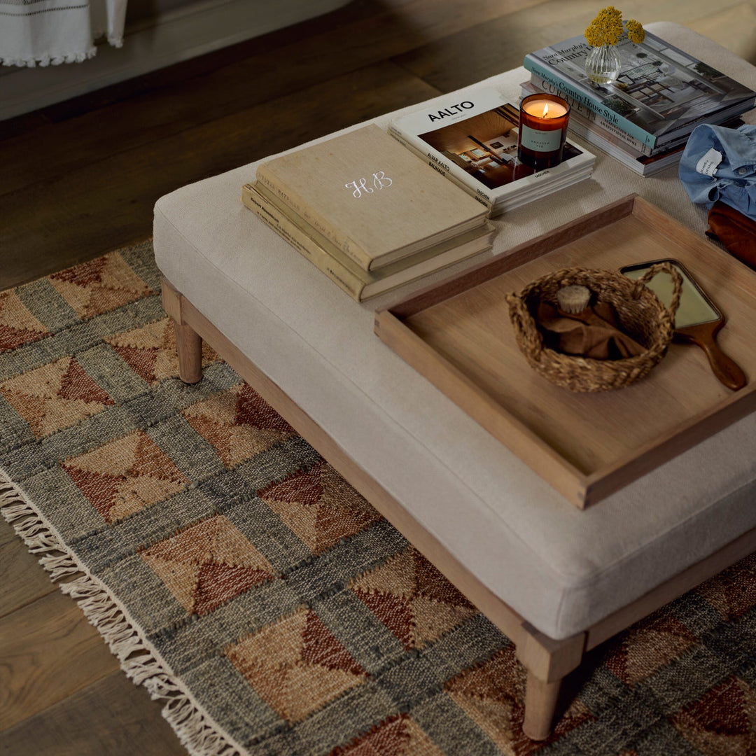 Ophelia Large Footstool – Neptune