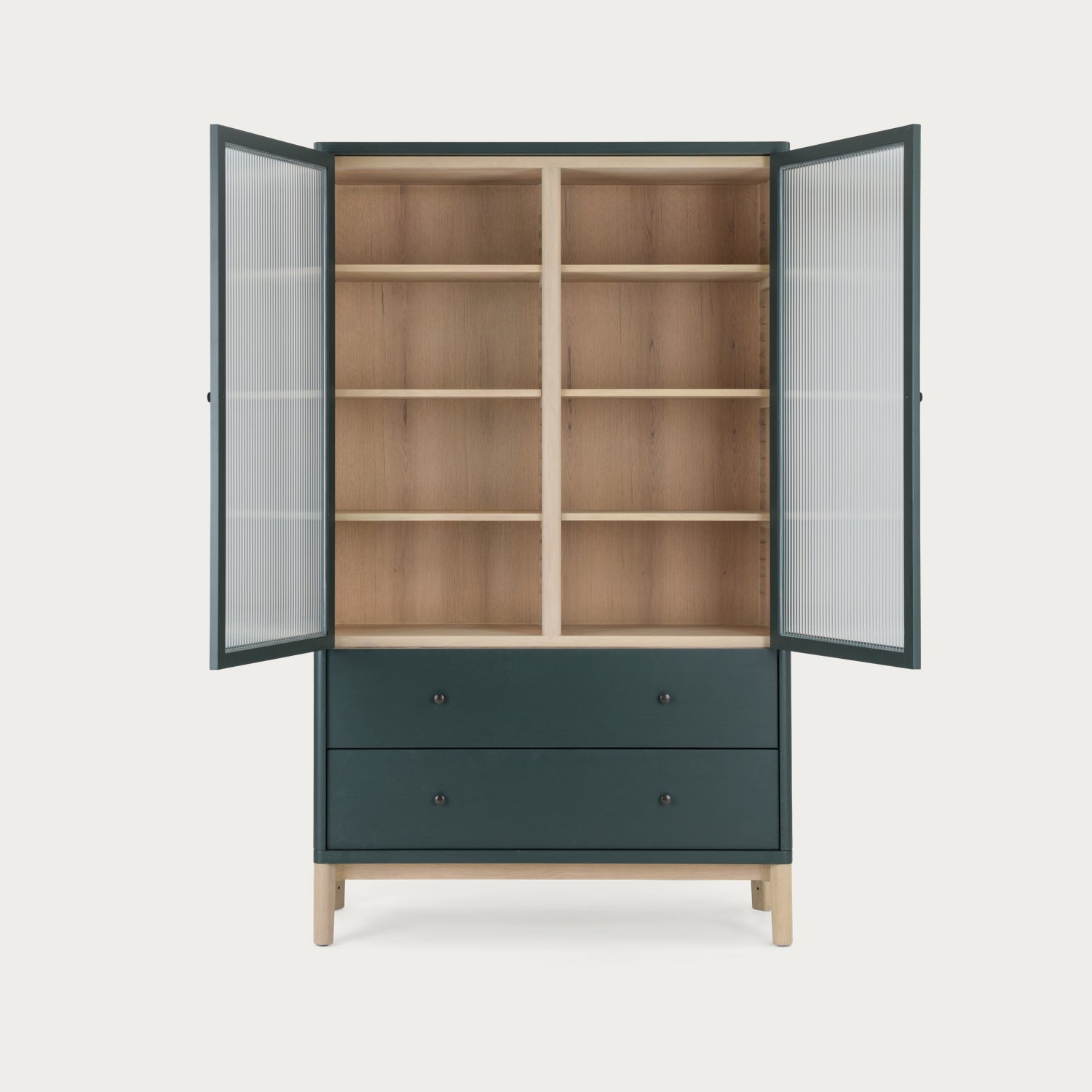 Neptune Full Height Cabinets Default Farlow Freestanding Double Kitchen Larder, Constable Green