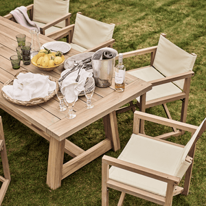 Stanway Table with 6 Denham Chairs Set