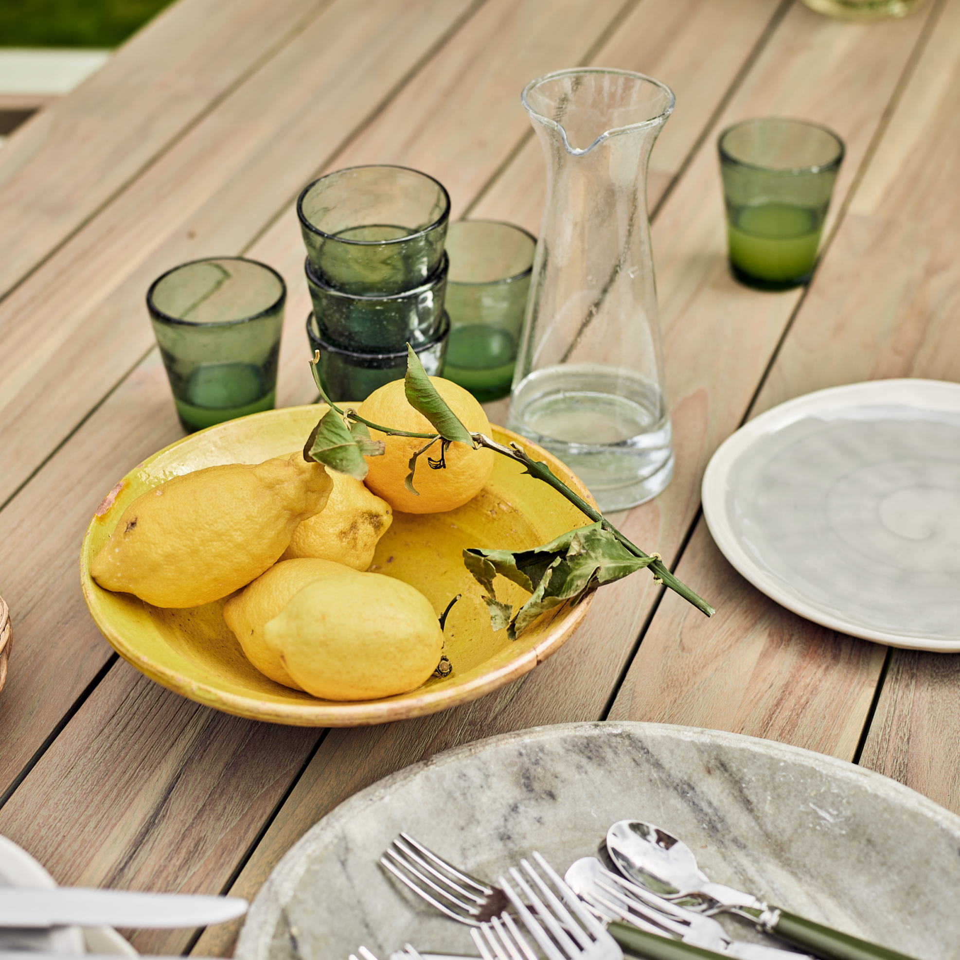 Neptune Garden Sets Stanway Table with 6 Denham Chairs Set