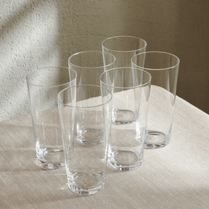 Set of 6 Square Printed Water Glasses