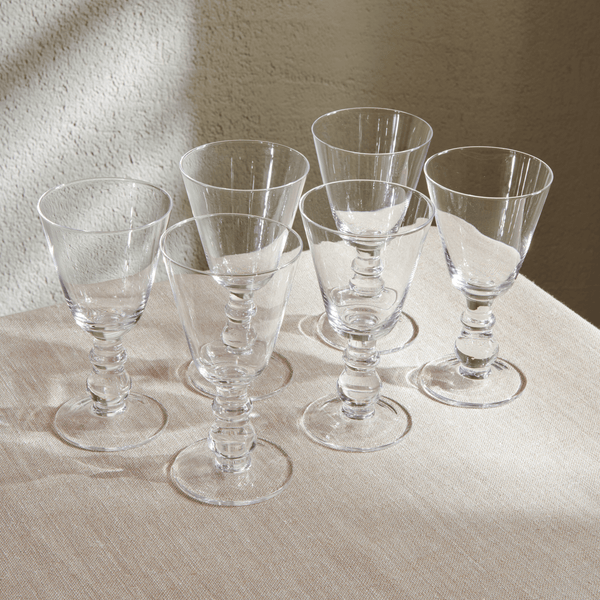 Neptune Glassware Greenwich White Wine Glass, Set of 6