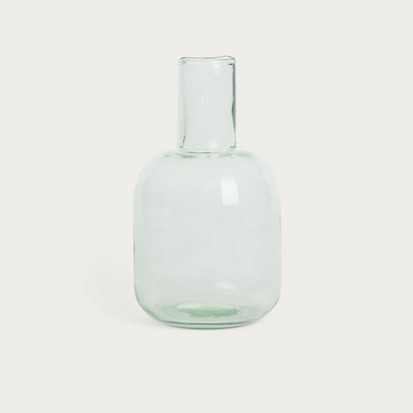 Neptune Glassware Primrose Green Glass Carafe