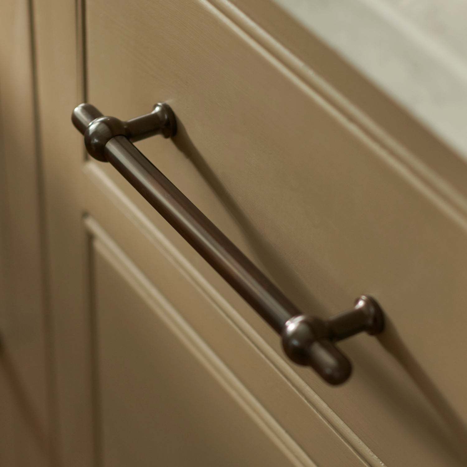 Neptune Handles & Hardware Bronze Oscott Medium Bar Handle, Set of 2