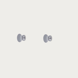 Neptune Handles & Hardware Chrome Britten Medium Button Knob, Set of 2