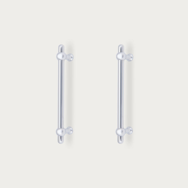 Neptune Handles & Hardware Chrome Oscott Medium Bar Handle, Set of 2