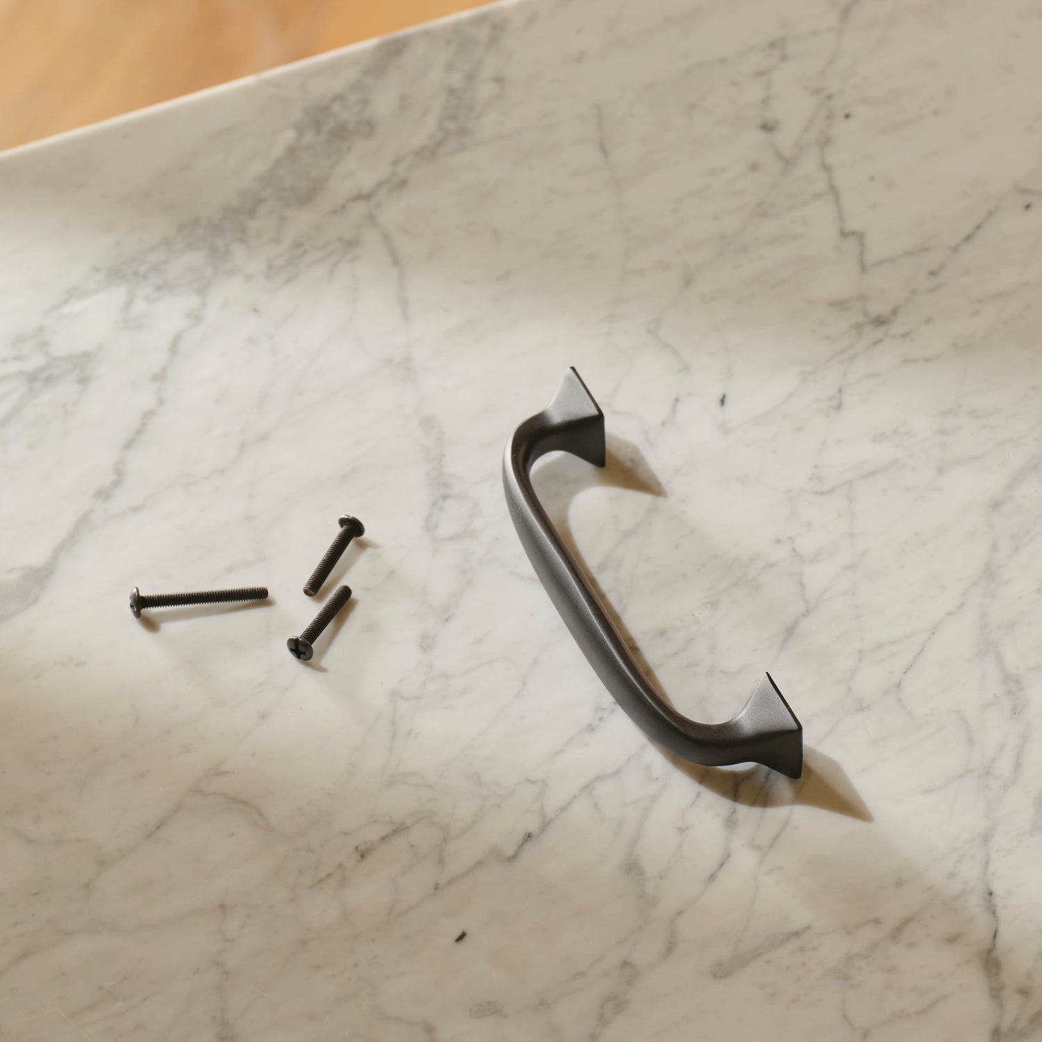 Neptune Handles & Hardware Matt Black Bronze Warwick Medium Handle, Set of 2