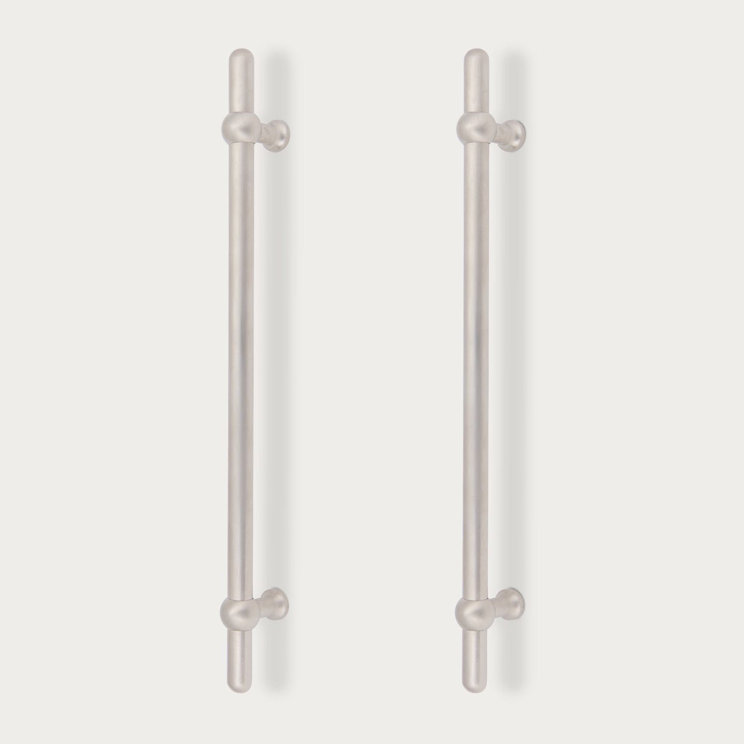 Neptune Handles & Hardware Satin Nickel Oscott Large Bar Handle, Set of 2