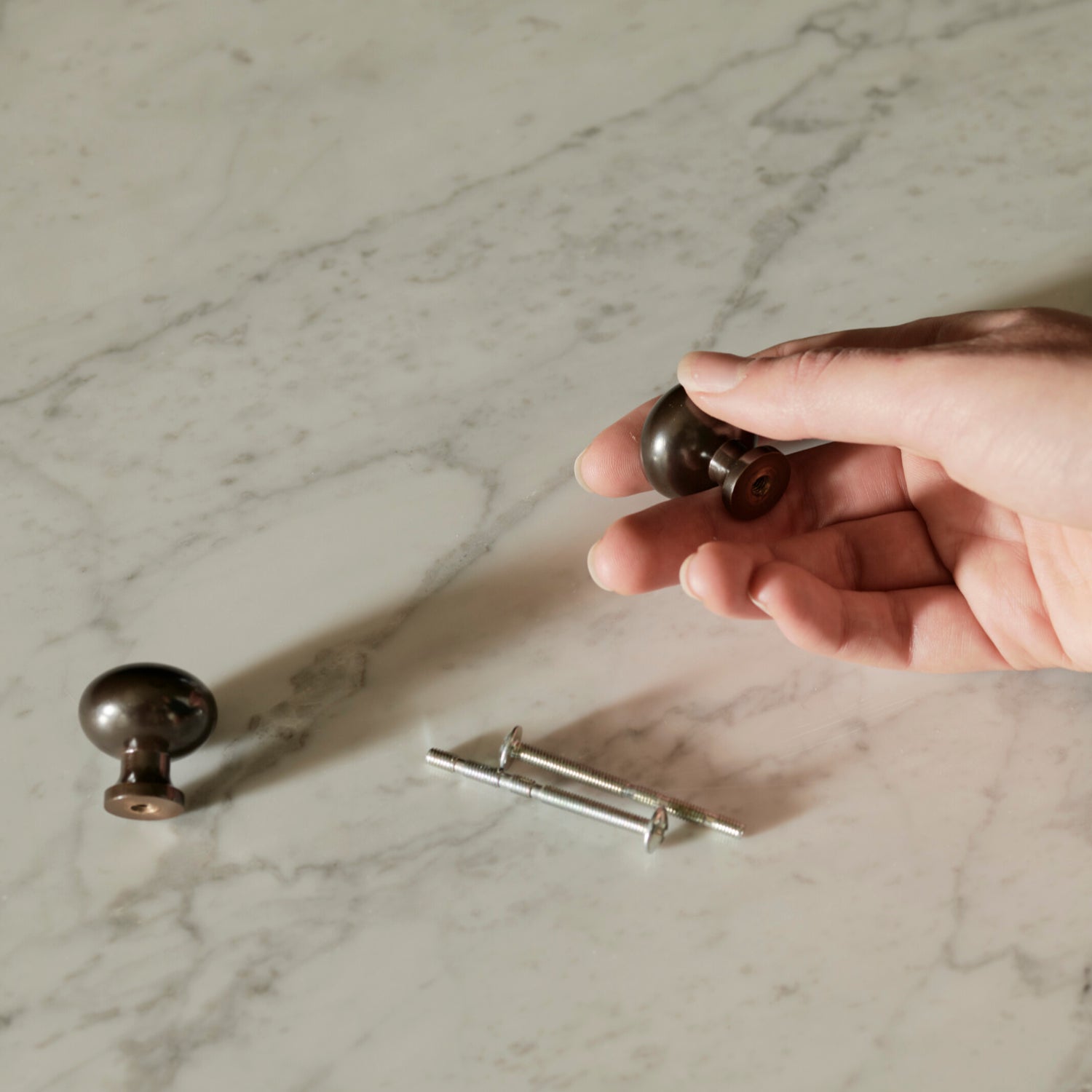 Neptune Handles & Hardware Oscott Button Knob, Set of 2