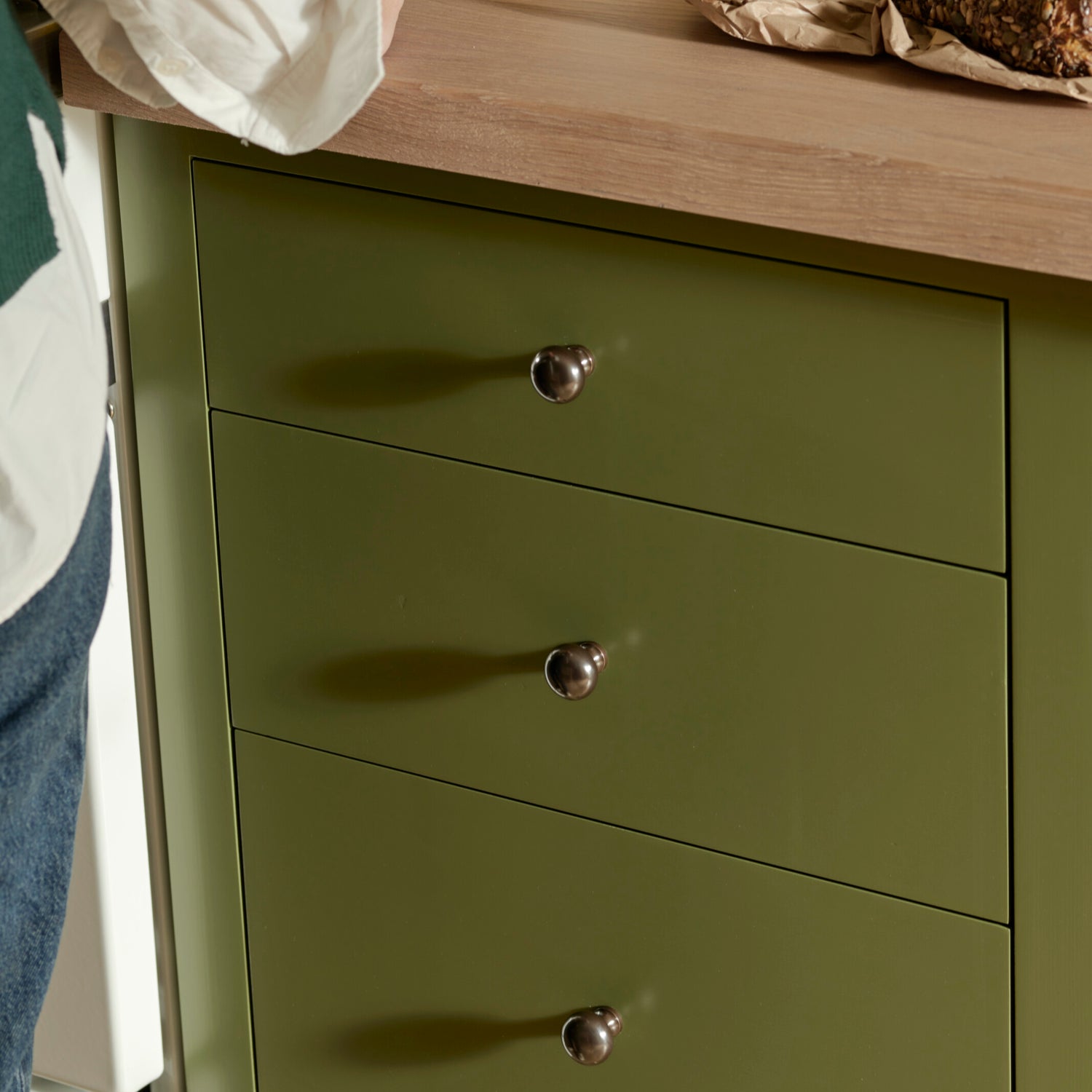 Neptune Handles & Hardware Oscott Button Knob, Set of 2